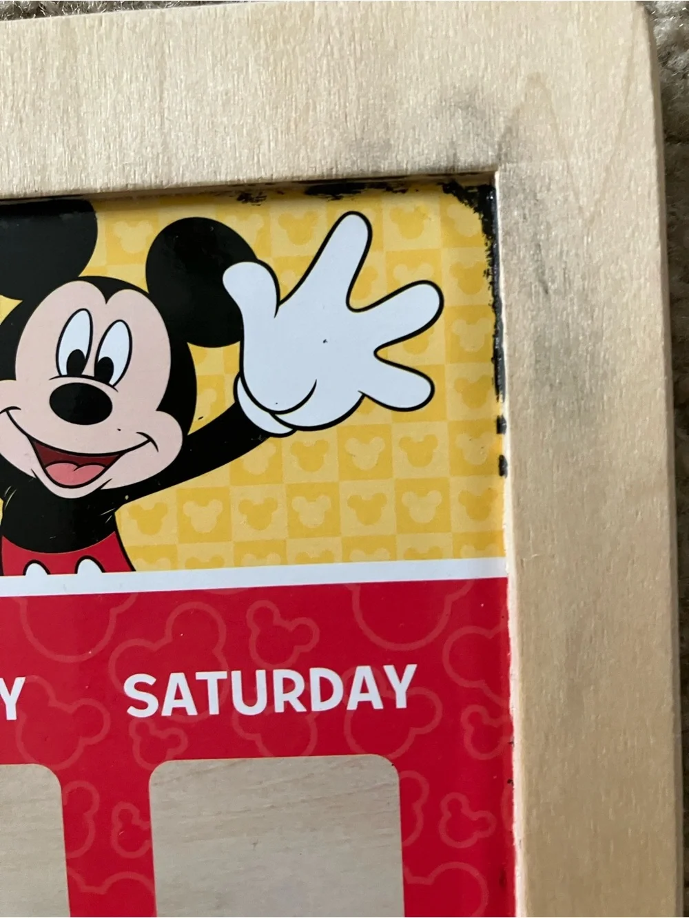 Melissa & Doug Mickey Mouse Magnetic Responsibility Chart - White & Brown